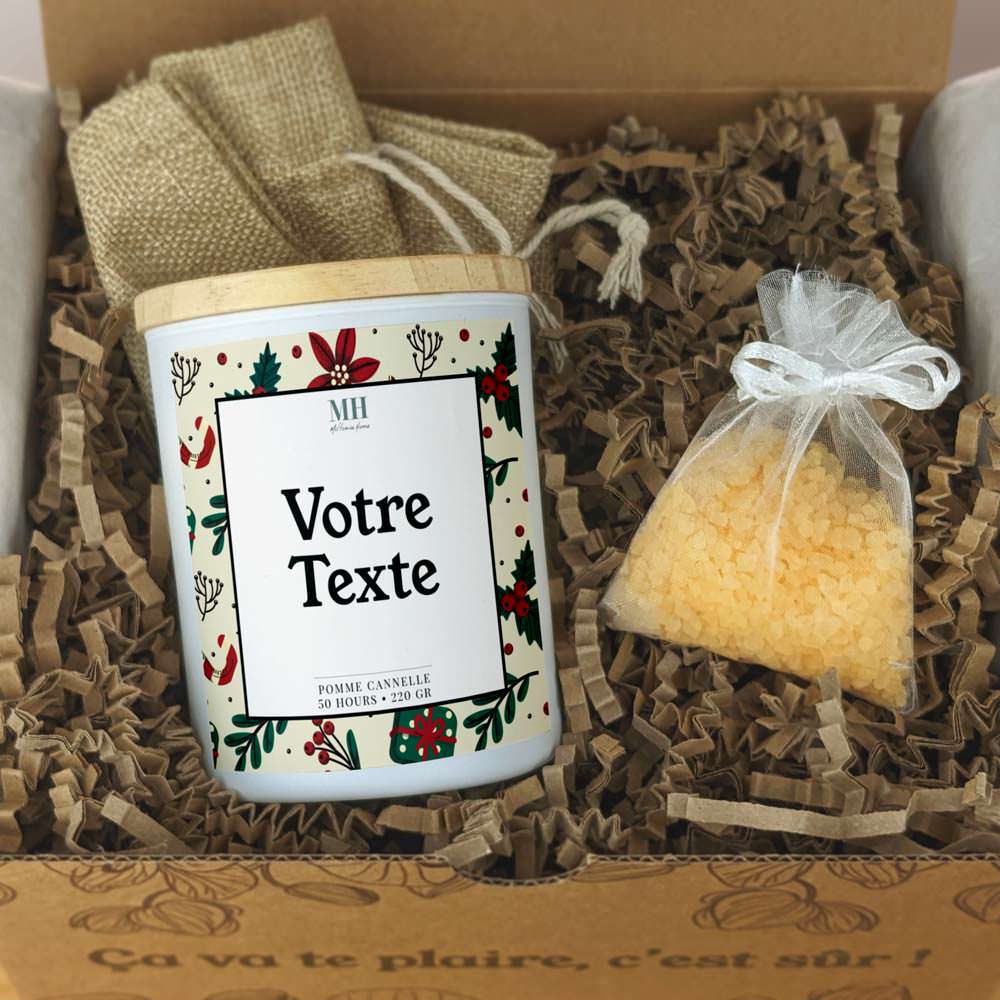 Noël Personnalisable - Bougie Festive