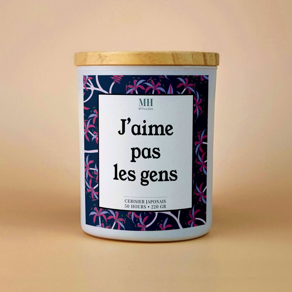 J'aime pas les gens - Bougie Culottée