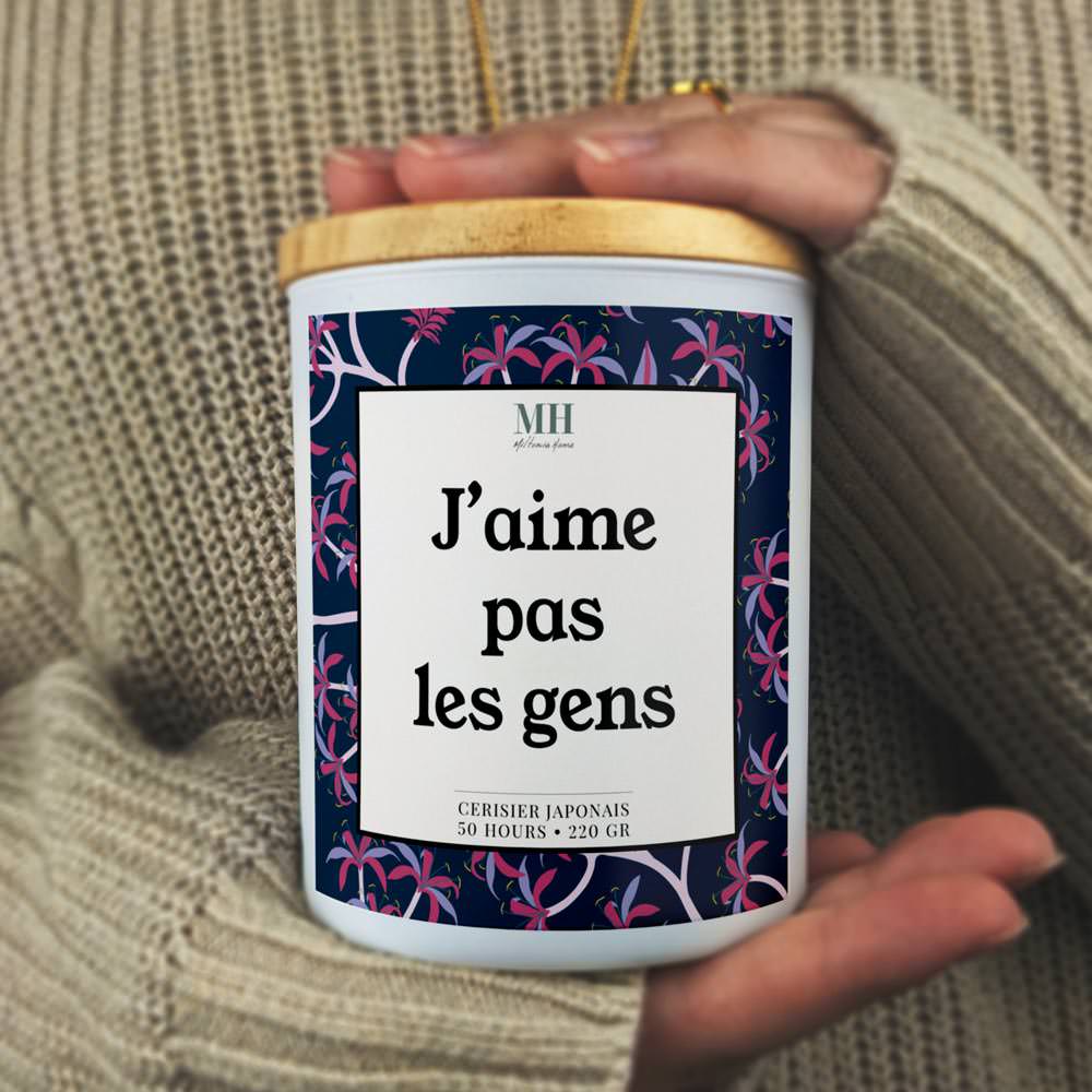 J'aime pas les gens - Bougie Culottée