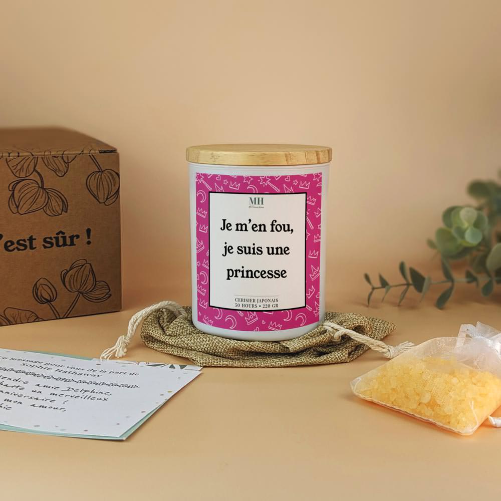 Je m'en fou, je suis une princesse - Bougie Culottée