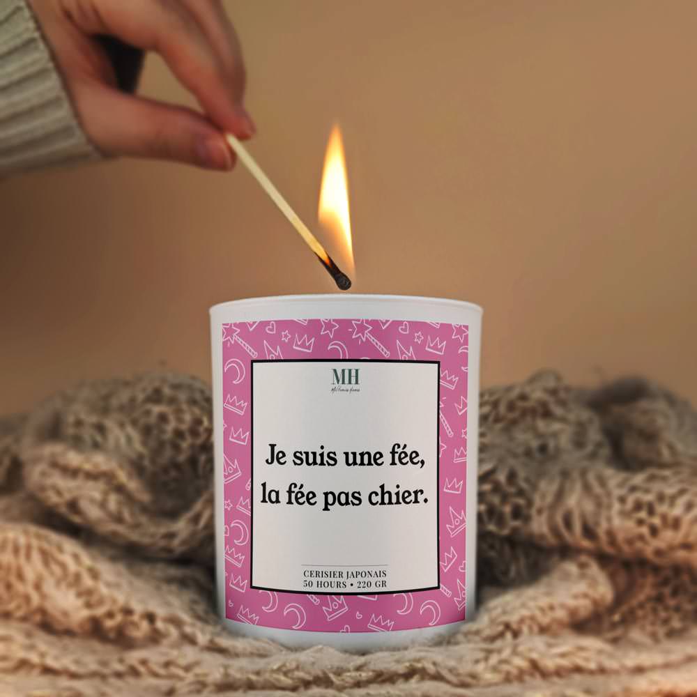 Je suis une fée, la fée pas chier - Bougie Culottée
