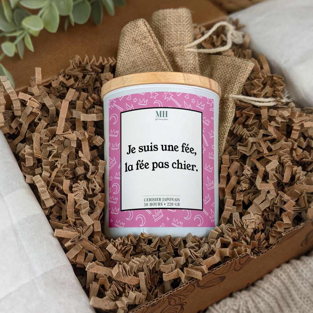 Je suis une fée, la fée pas chier - Bougie Culottée