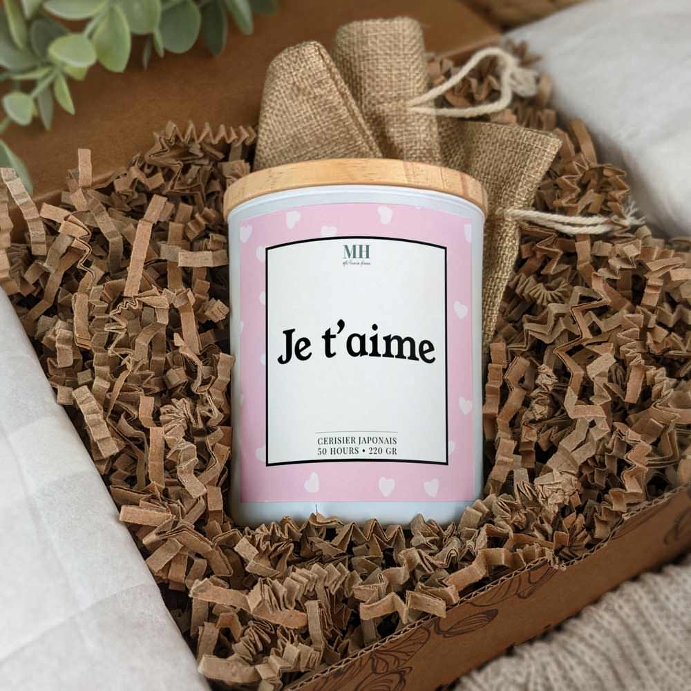 Je t'aime - Bougie Amoureuse