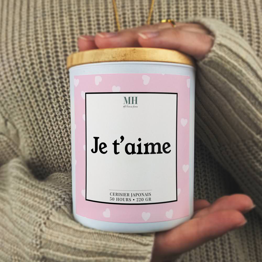 Je t'aime - Bougie Amoureuse