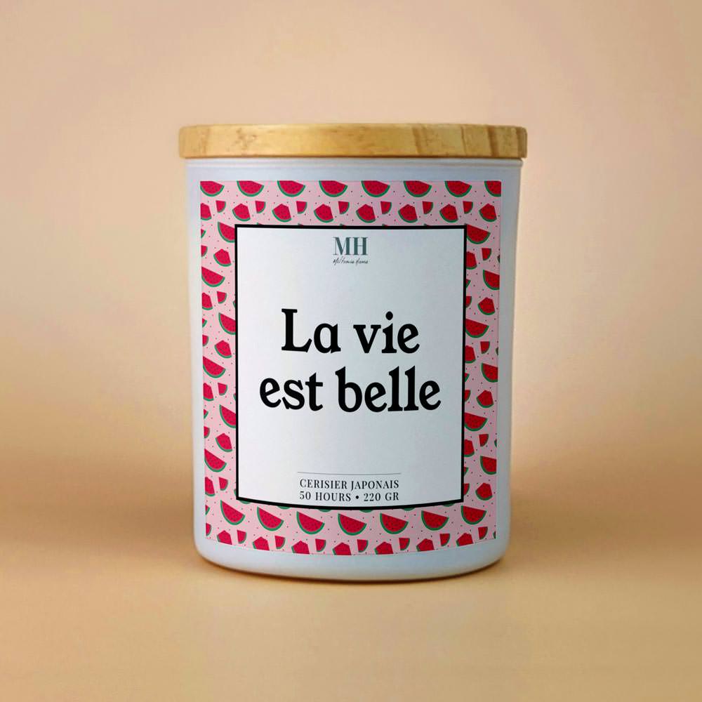 La vie est belle - Bougie Starlette