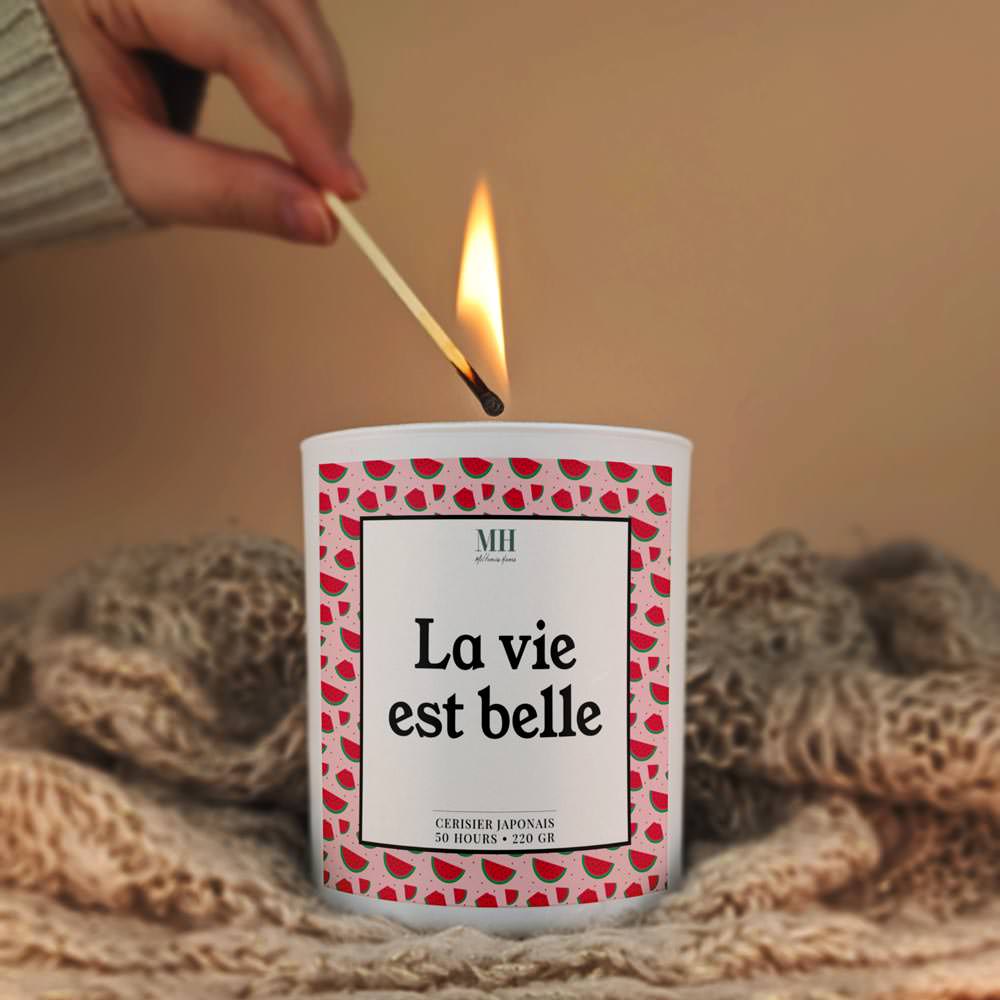 La vie est belle - Bougie Starlette