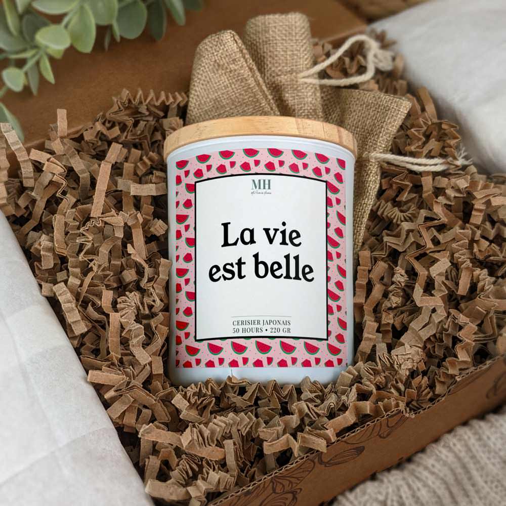 La vie est belle - Bougie Starlette