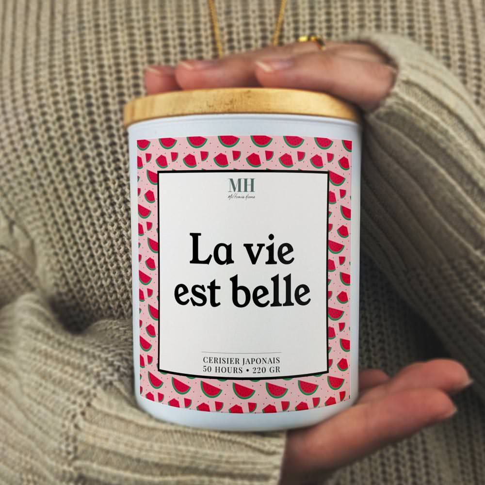 La vie est belle - Bougie Starlette