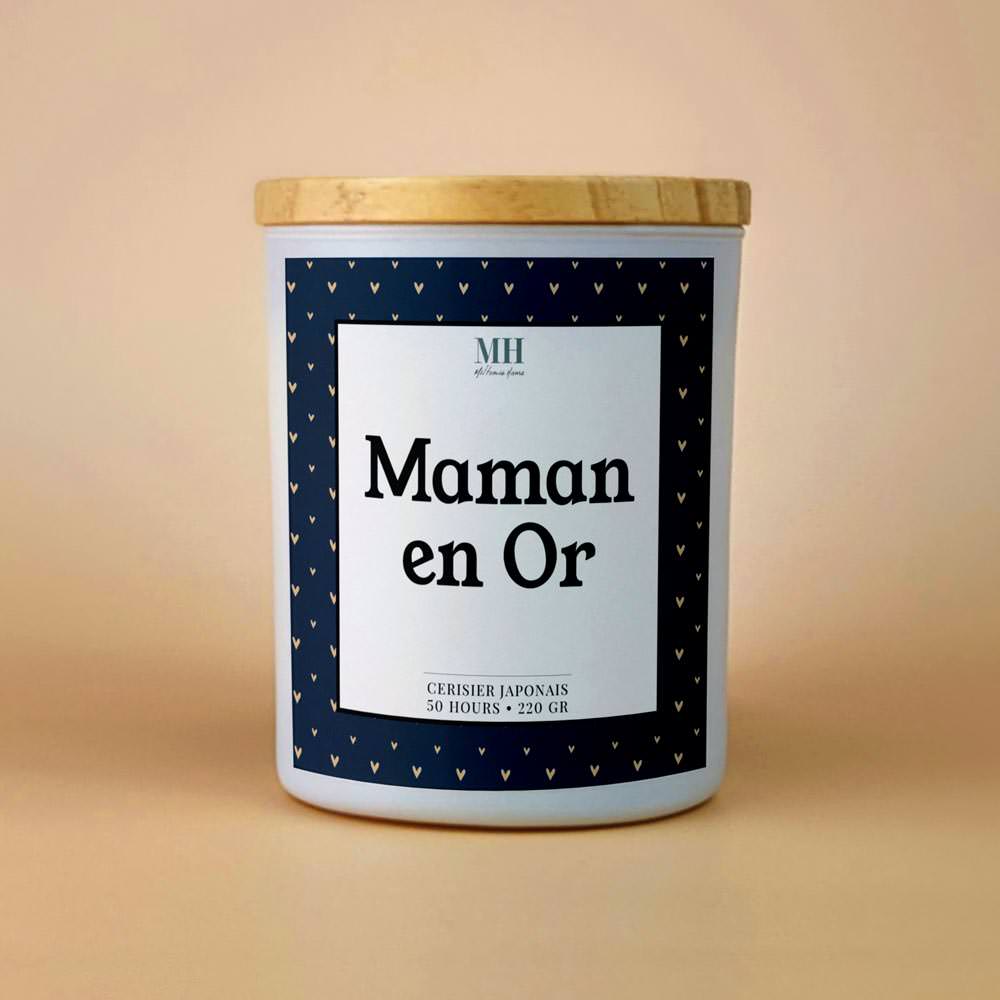 Maman en Or - Bougie Élogieuse