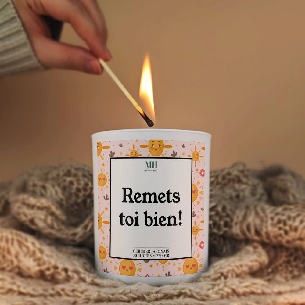 Remets-toi bien - Bougie de Bon rétablissement