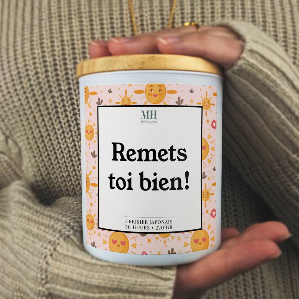 Remets-toi bien - Bougie de Bon rétablissement