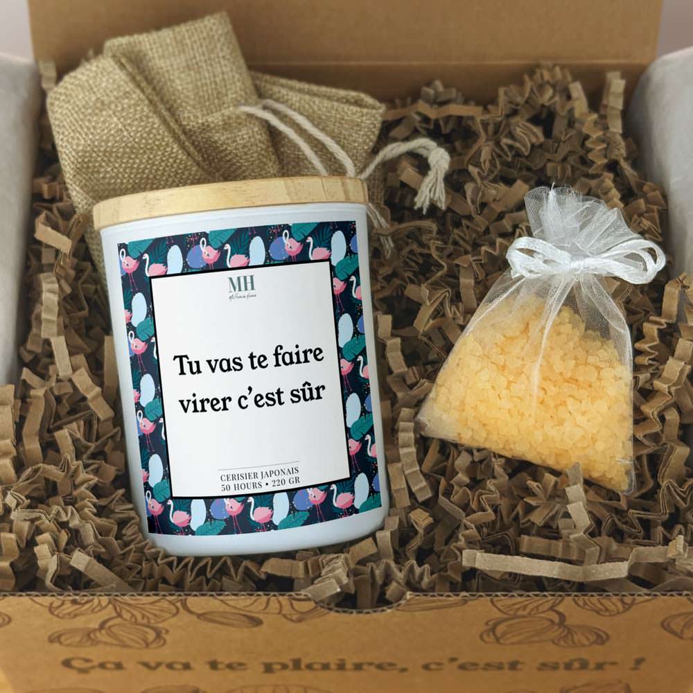 Tu vas te faire virer c'est sûr - Bougie Culottée