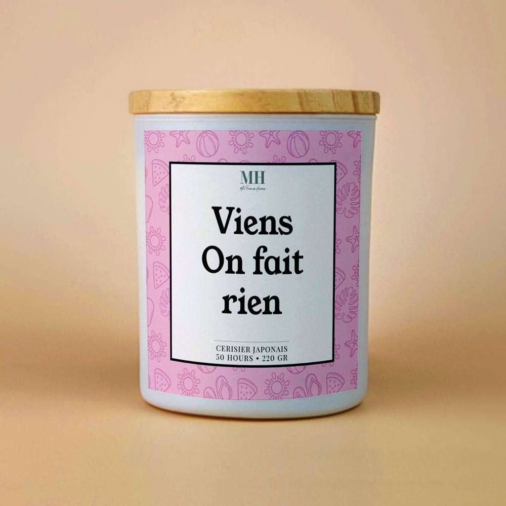Viens on fait rien - Bougie Culottée