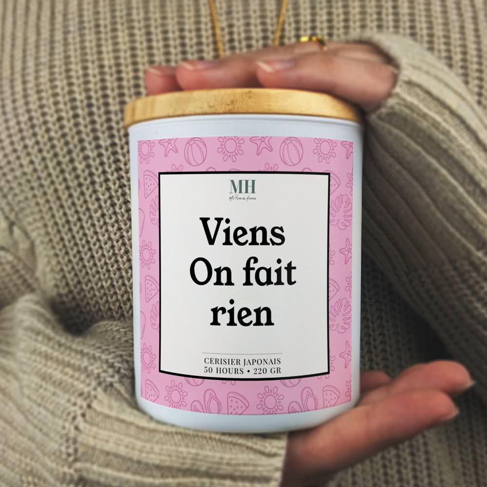 Viens on fait rien - Bougie Culottée