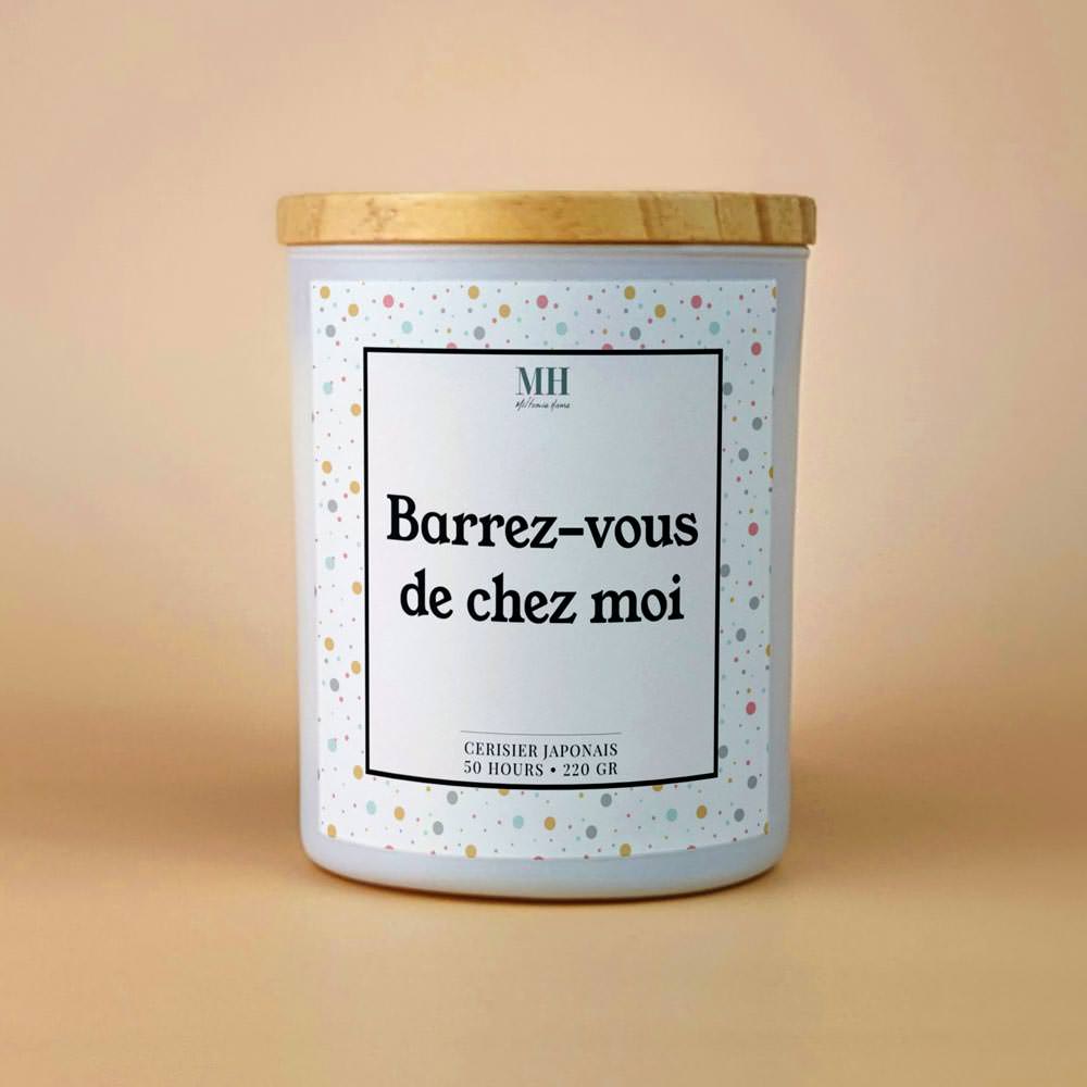 Barrez-vous de chez moi - Bougie Culottée