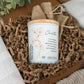 Fleur de Naissance - Septembre - Bougie personnalisable