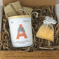Lettre Prénom Fleurie - A - Bougie personnalisable