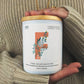 Lettre Prénom Fleurie - F - Bougie personnalisable