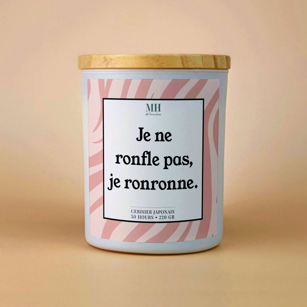 Je ne ronfle pas, je ronronne - Bougie Culottée