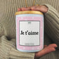 Je t'aime - Bougie Amoureuse